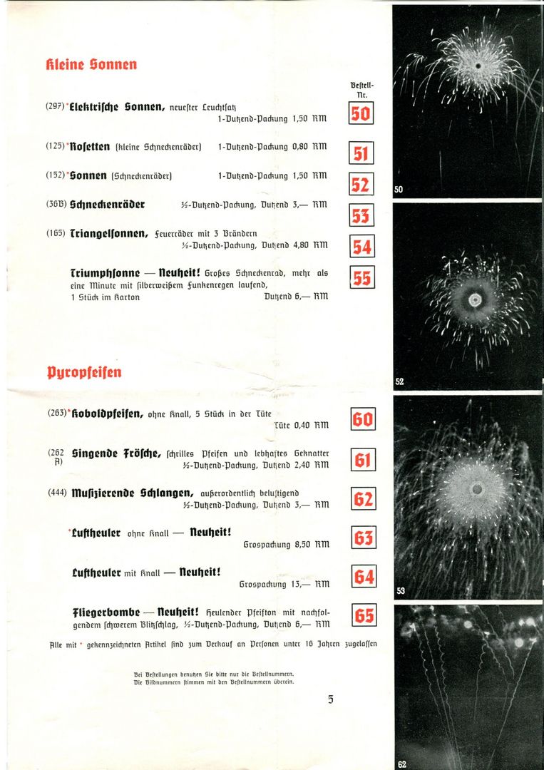 Eisfeld Katalog von 1936.

(Bildmaterial von Rene aus dem vuurwerkmuseum)