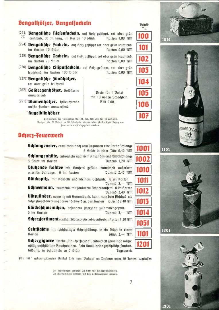 Eisfeld Katalog von 1936.

(Bildmaterial von Rene aus dem vuurwerkmuseum)